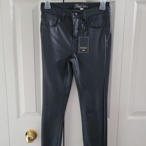 NEW Recruit Leather Look Stretch Jeans